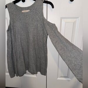 LOFT Soft Gray Knit Pullover